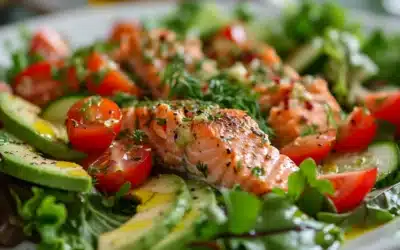 Fresh and Flavorful: How to Make a Low Carb Salmon Salad with Avocado